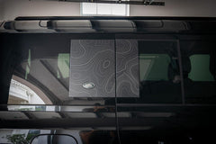 Topo Side Window Panel Overlays - 2020+ Land Rover Defender 110 / 130 - StickerFab