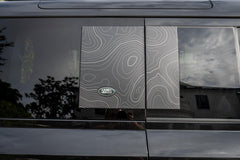 Topo Side Window Panel Overlays - 2020+ Land Rover Defender 110 / 130 - StickerFab