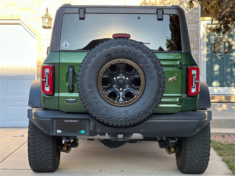 Ford Performance OEM Sinister Bronze Bucking Bronco Pony Overlay for Tailgate - 2021+ Bronco - StickerFab