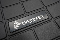 US Military Logo Emblem for Weathertech All Weather Floor Mats (Metal Etched) - Universal - StickerFab