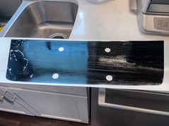 V2 License Plate Panel Black Out Overlay - 2015-2020 Subaru WRX / STI - StickerFab