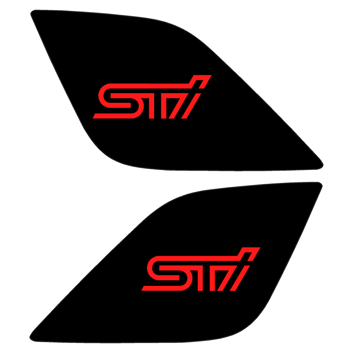 20152023 *WRX / STI Wing End Overlays for STI with OEM Wing (Printed