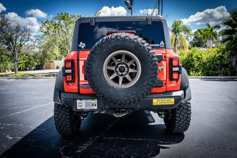 Version 1R Tail Light Overlays - 2021+ Bronco Raptor - StickerFab