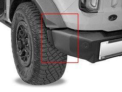 WeatherTech No Drill Mudflaps (Rear) - 2021+ Bronco with 315s and Plastic Rear Bumper - StickerFab