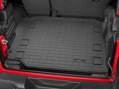 WeatherTech Rear Cargo Liner Mat - 2018+ Wrangler JL Unlimited (NO Flat Load Floor w/ Subwoofer) - StickerFab