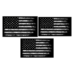 Sun Visor Airbag Label Distressed American Flag Overlays - 2024+ Tacoma - StickerFab