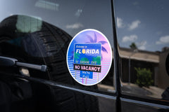 Welcome to Florida No Vacancy We're Full Sticker 3.5