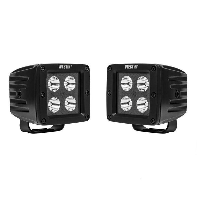 Westin B-Force LED Cube Ditch Lights (Pair, Flood or Spot) - 2021+ Bronco - StickerFab