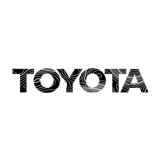 "TOYOTA" Topo Rear Tailgate Emblem Overlays - 2024+ Land Cruiser