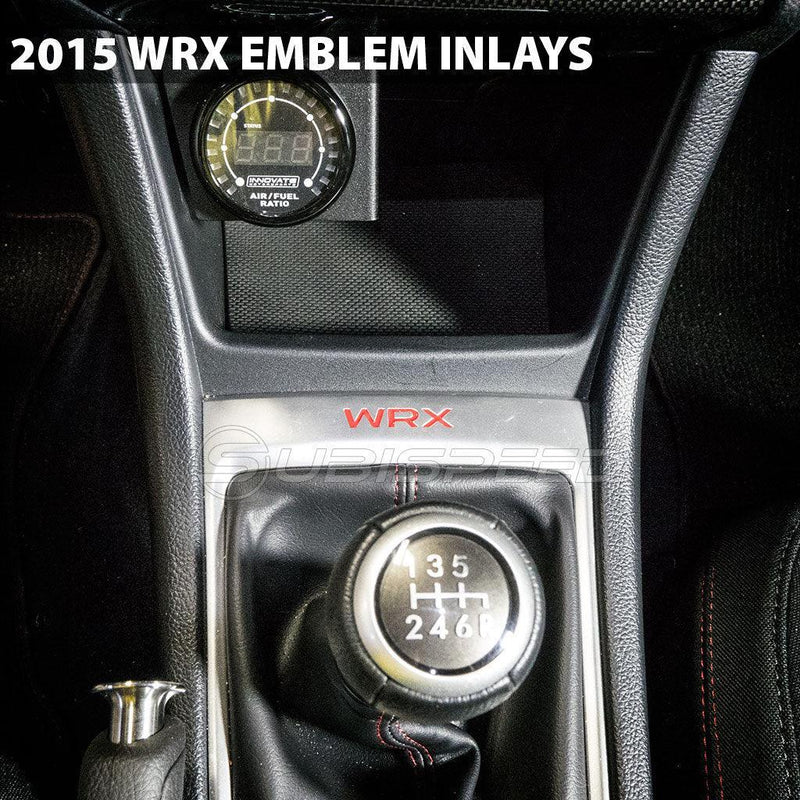 "WRX" Shifter Trim Logo Inlay fits 2015-2021 WRX - StickerFab