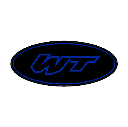 "WT" Rear Oval Emblem Overlays (Printed Series) - 2021-2023 Bronco Wildtrak - StickerFab